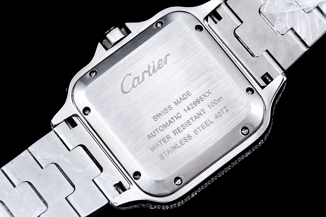Santos De Diamond Watch 40mm Stainless Steel