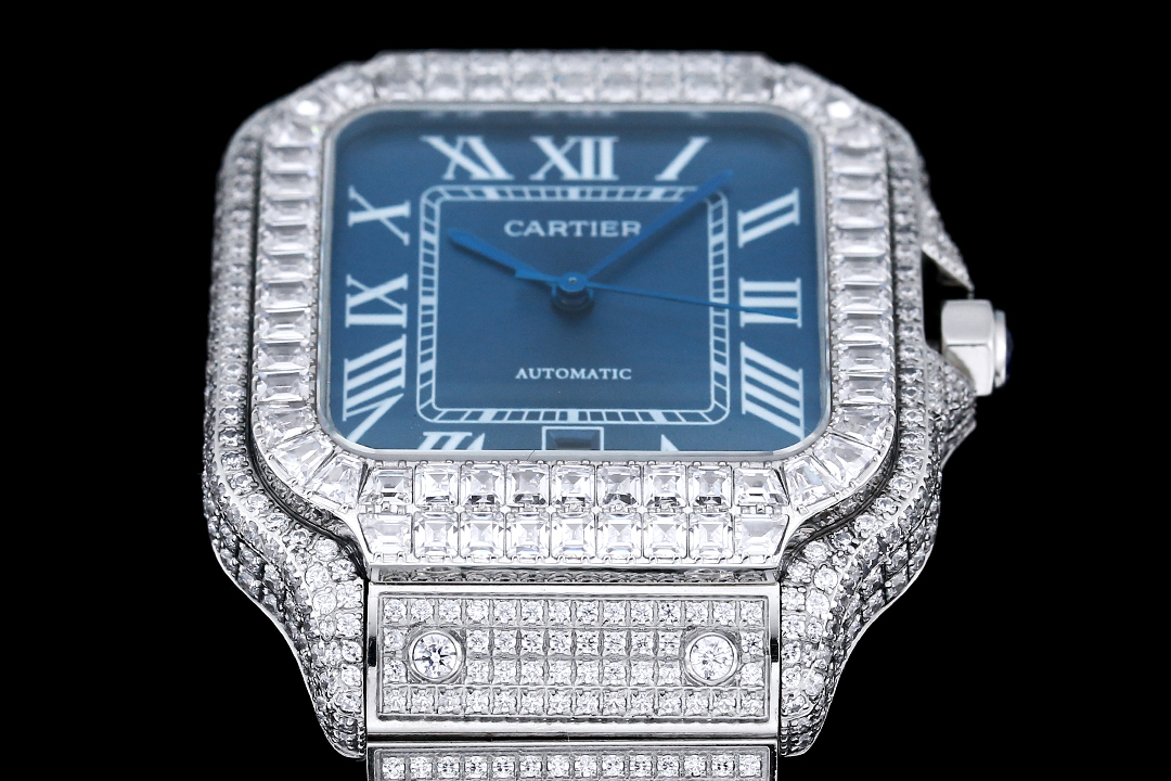Santos De Diamond Watch 40mm Stainless Steel