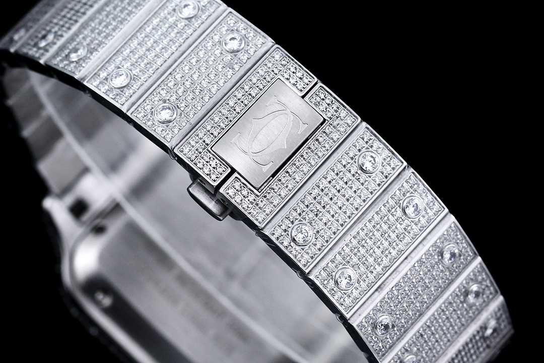 Santos De Diamond Watch 40mm Stainless Steel