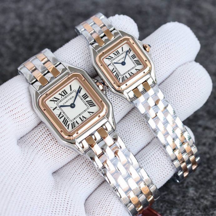 Super Clone | AF Factory Panthère Watch All Sizes Model Two-Tone Rose Gold Bracelet