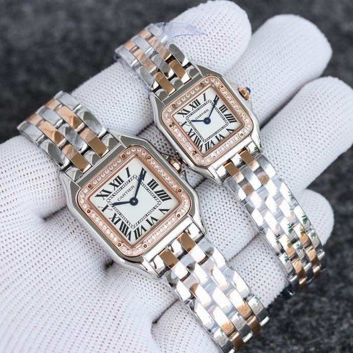 Super Clone | AF Factory Panthère Watch All Sizes Model Two-Tone Rose Gold Bracelet