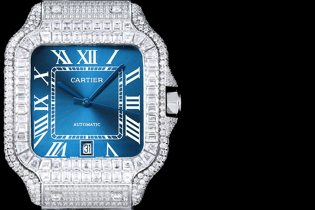 Santos De Diamond Watch 40mm Stainless Steel