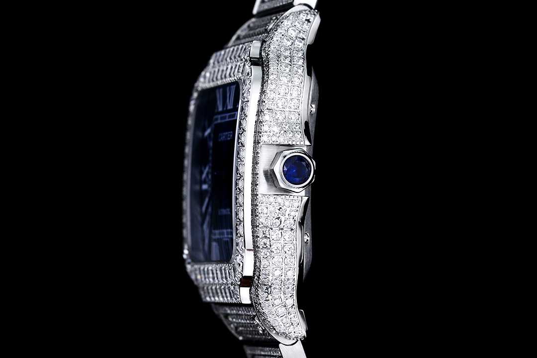 Santos De Diamond Watch 40mm Stainless Steel