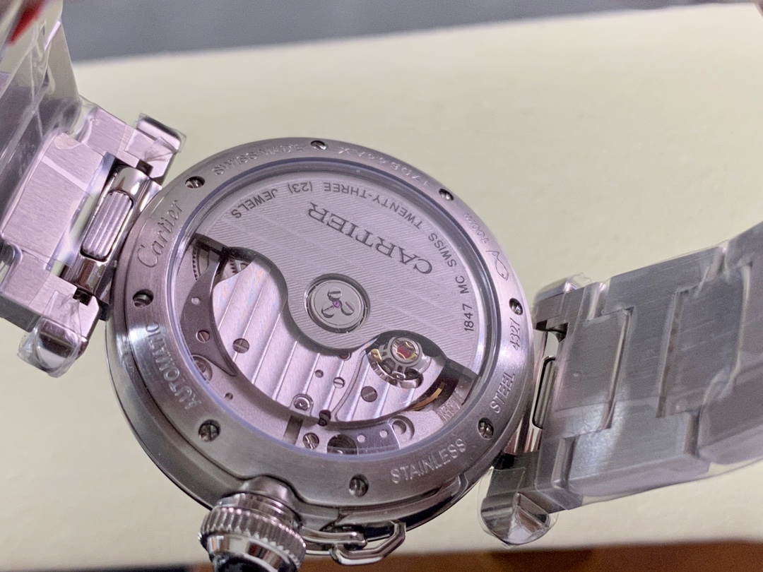 Pasha De Cartier 41mm Automatic Stainless Steel Watch