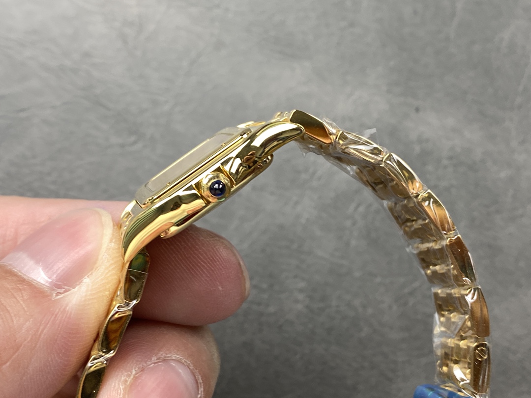 Super Clone | AF Factory Panthère Watch All Sizes Model Yellow Gold Diamond Bezel Gold Dial