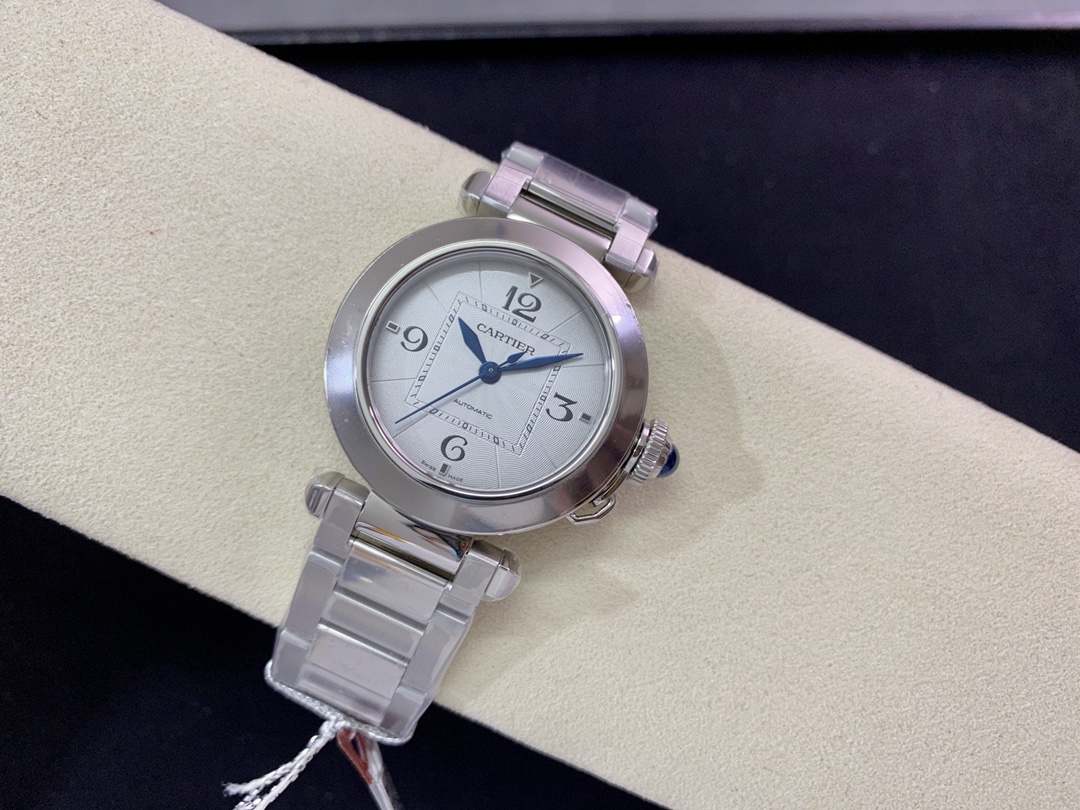 Pasha De Cartier 41mm Automatic Stainless Steel Watch