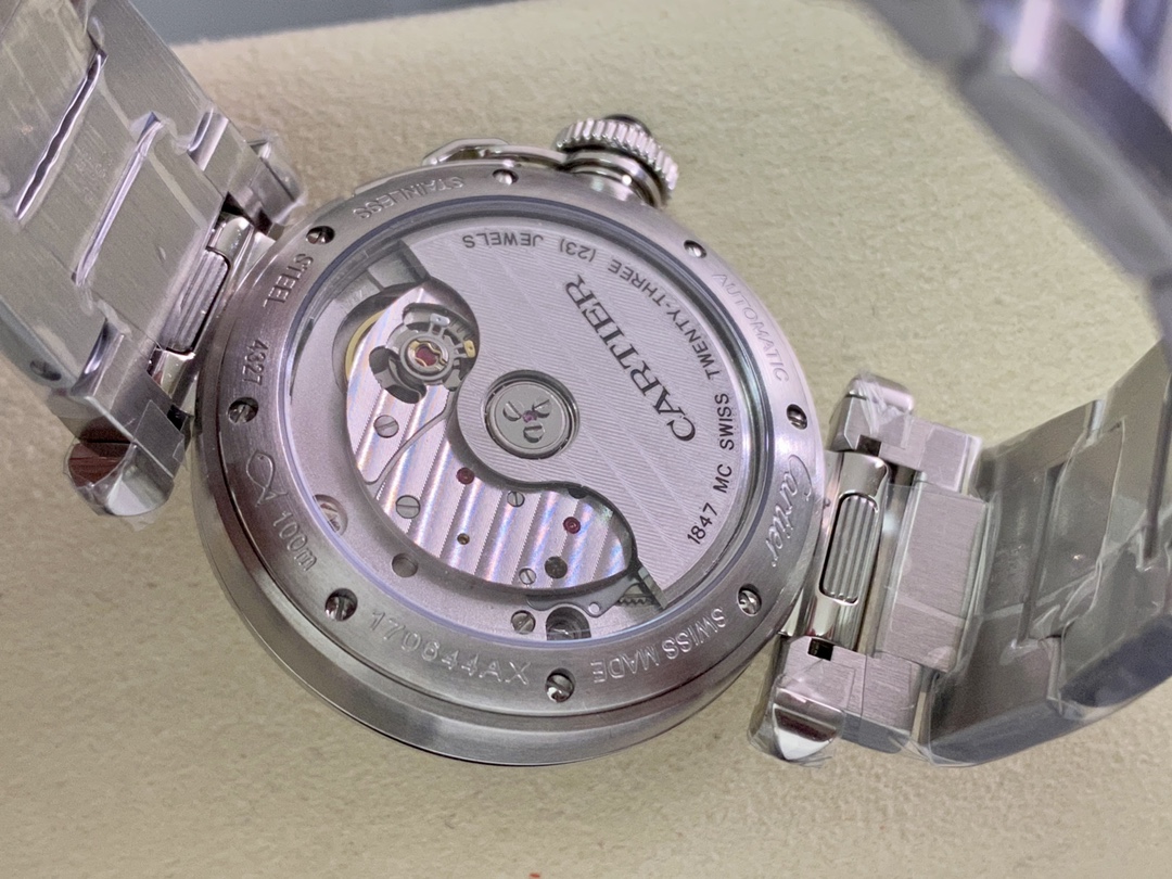 Pasha De Cartier 41mm Automatic Stainless Steel Watch