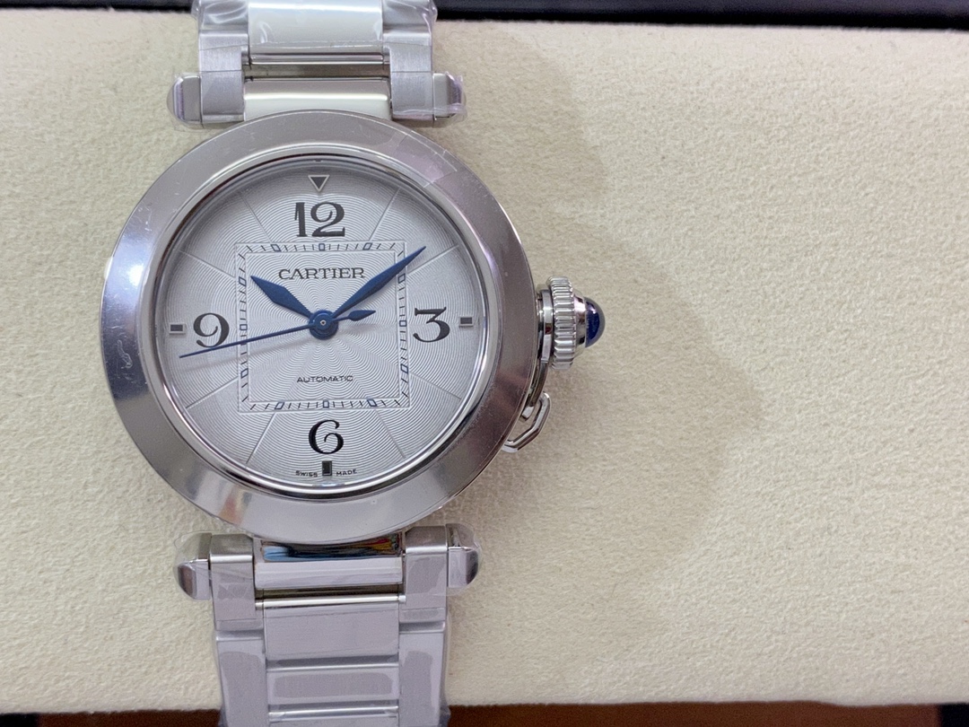 Pasha De Cartier 41mm Automatic Stainless Steel Watch