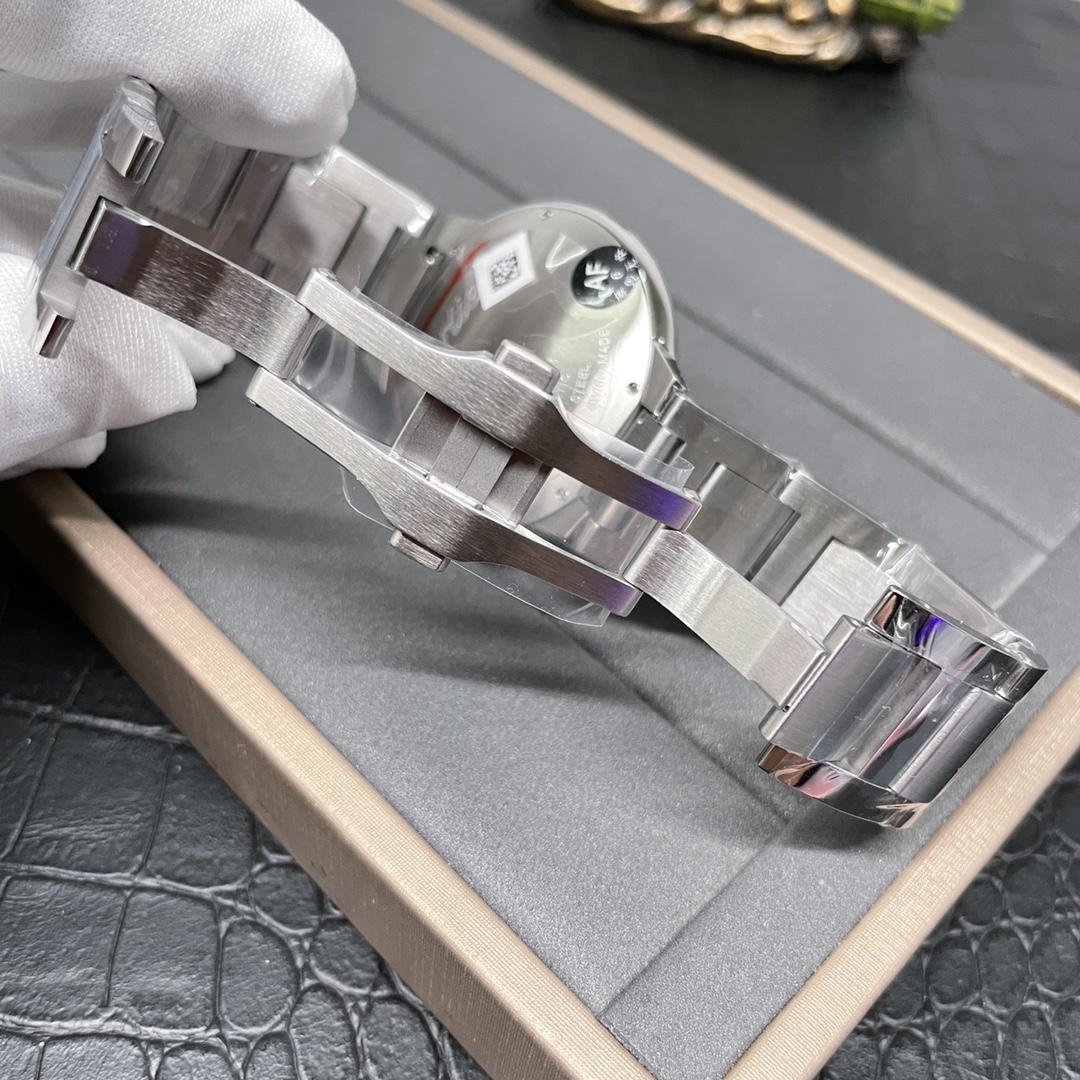 Ballon Bleu 36mm Stainless Steel Watch Silver Roman Dial