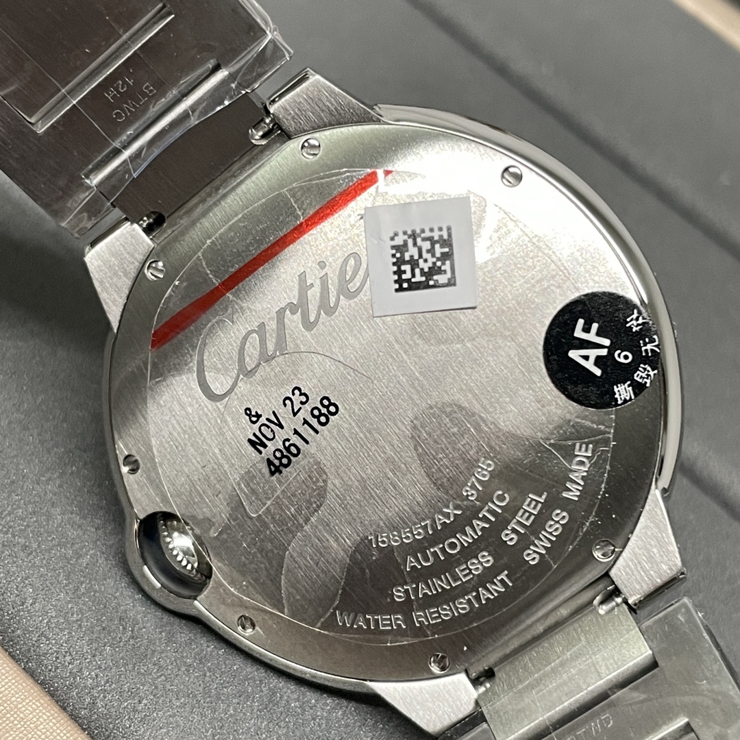 Ballon Bleu 36mm Stainless Steel Watch Silver Roman Dial