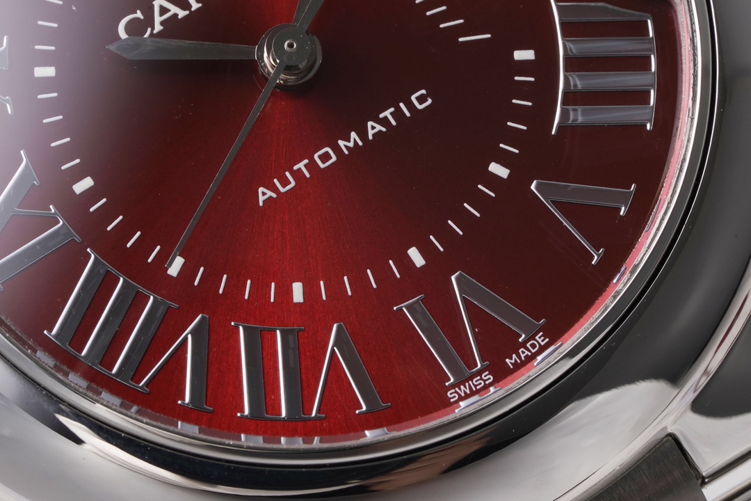 Ballon Bleu Red Dial Steel Ladies Watch