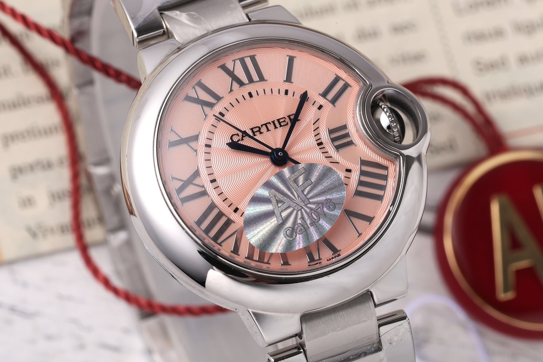 Ballon Bleu 28mm Ladies SS Quartz Pink Dial
