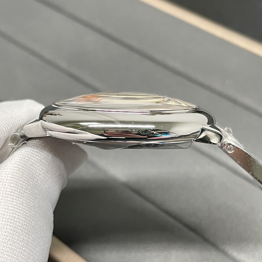 Ballon Bleu 36mm Stainless Steel Watch Silver Roman Dial