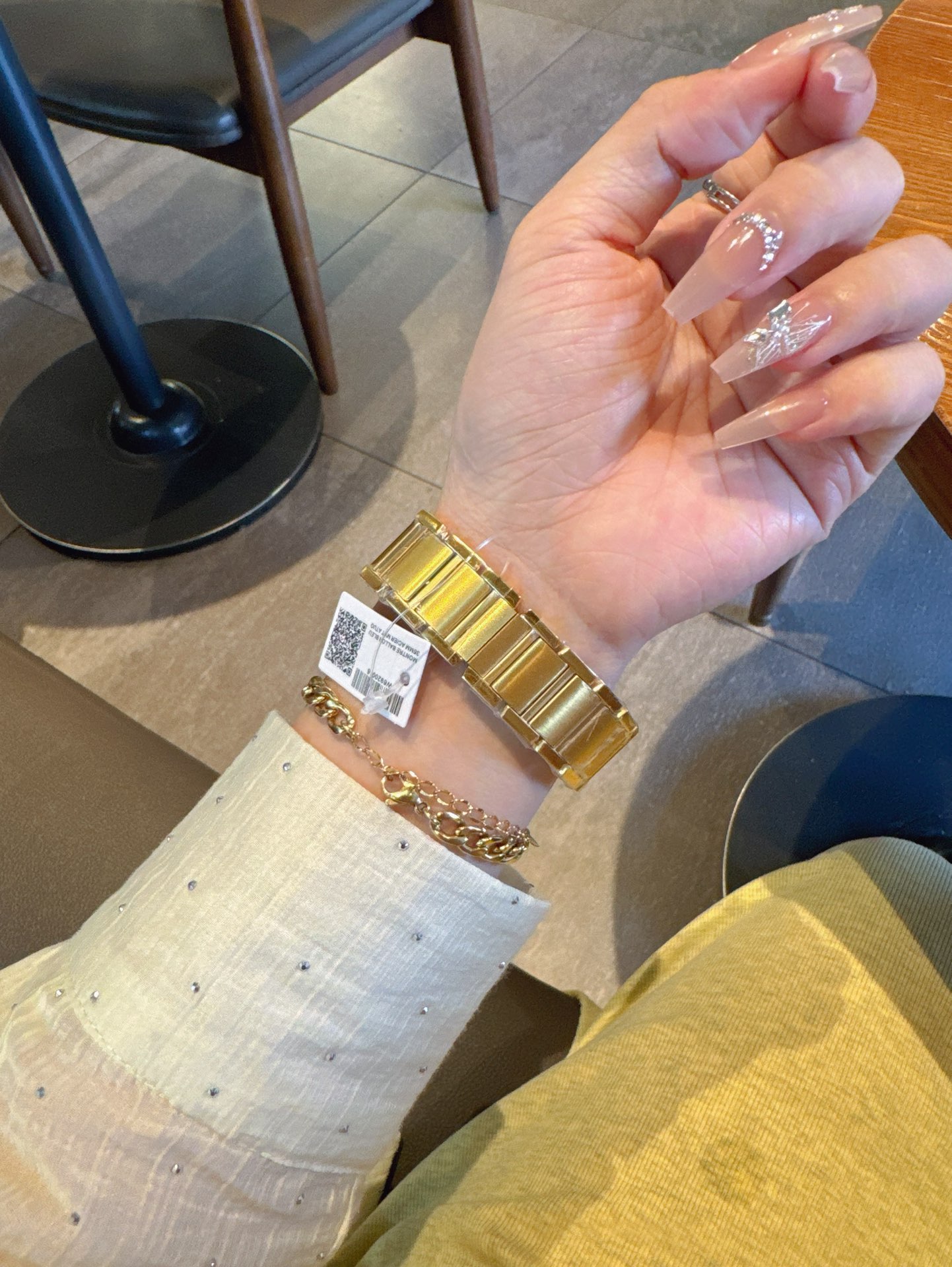 Dupe Tank Française Watch Medium Model Yellow Gold Case With Diamonds