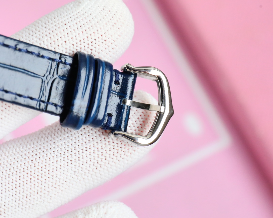 F1 Factory Santos-Dumont Watch Large Model Steel Case Dark Blue Strap