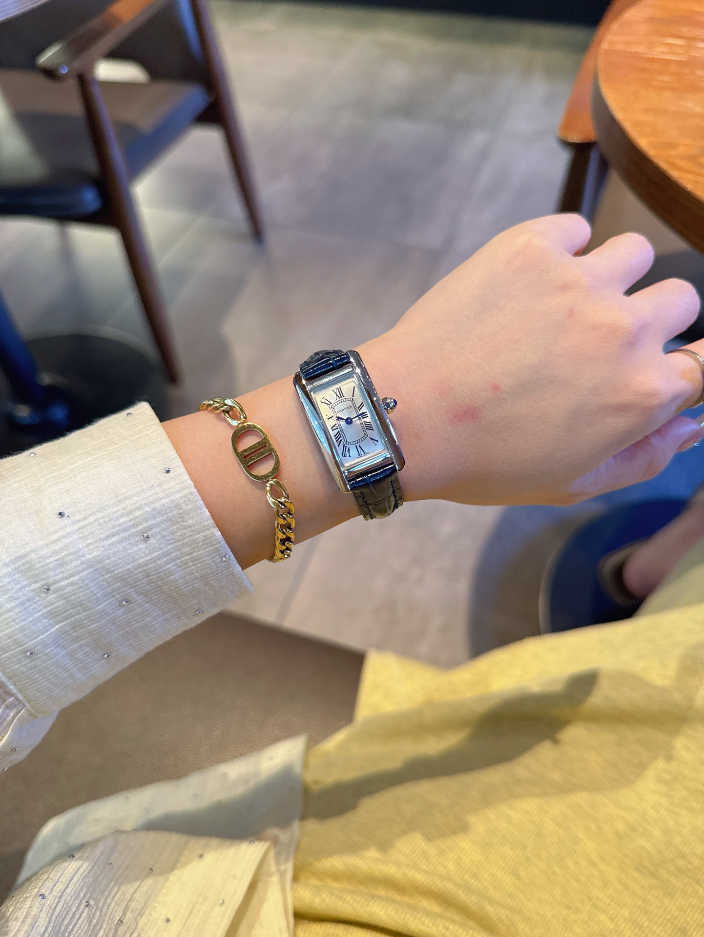 Dupe Tank Américaine Watch Small Model Steel Case