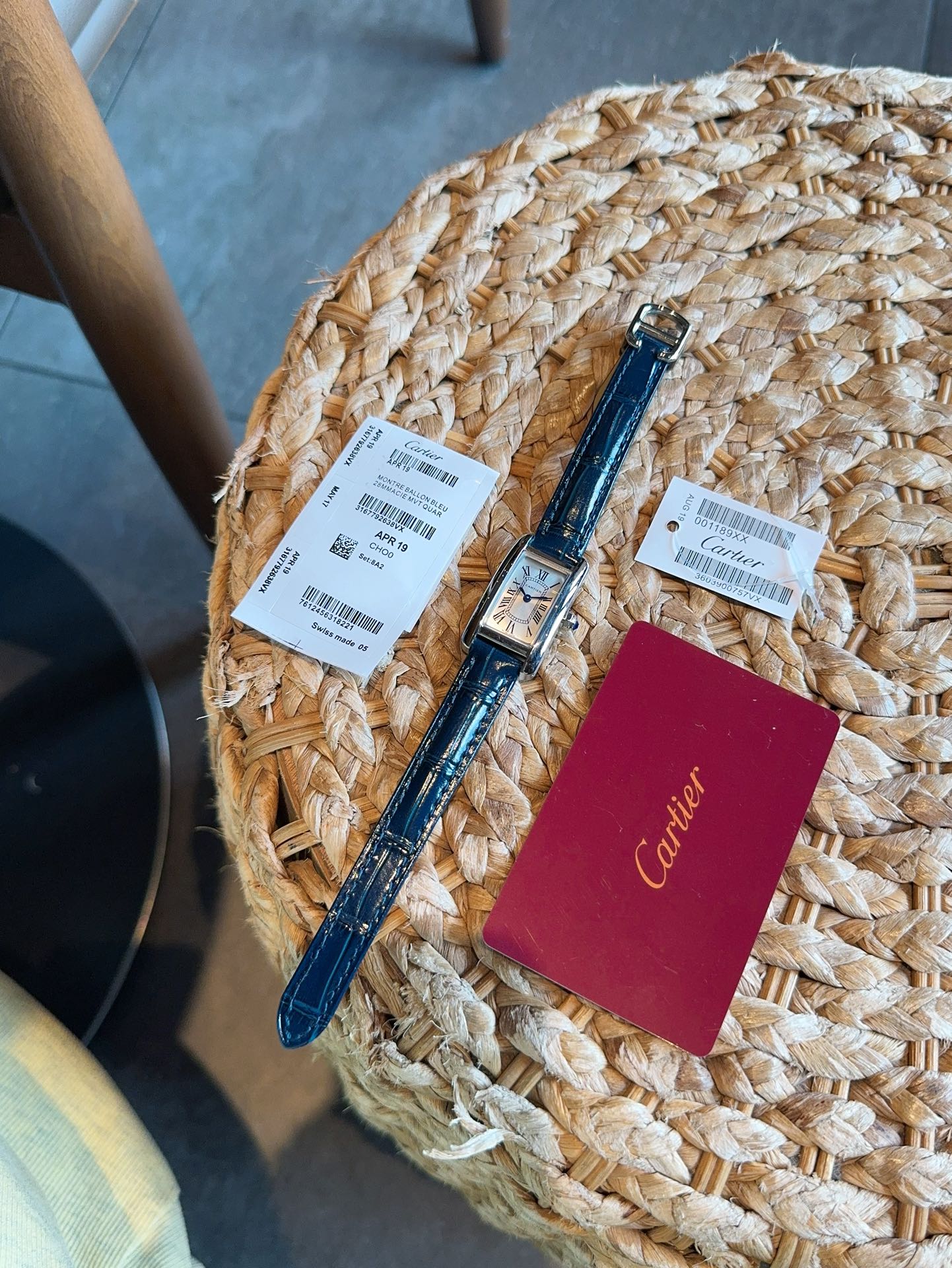 Dupe Tank Américaine Watch Small Model Steel Case