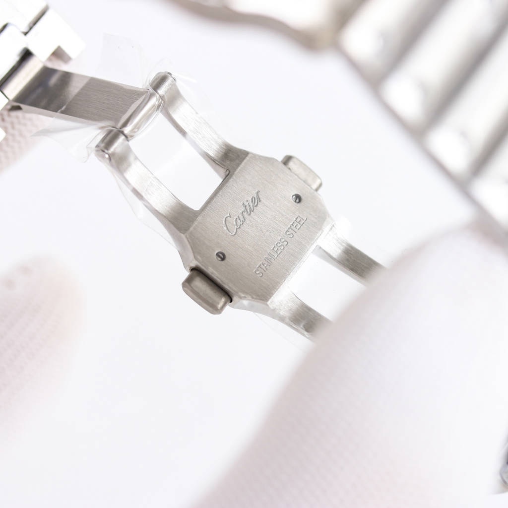 BVF Super Clone Santos Two Size | Silver Case | Green Dial & Steel Strap