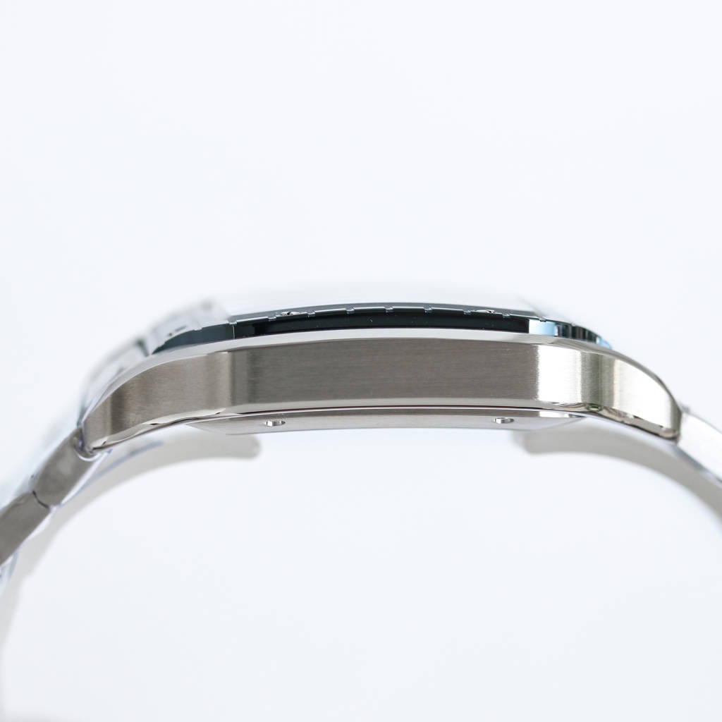 BVF Super Clone Santos Large Size | Blue Silver Striped Case | White Dial & Steel Strap