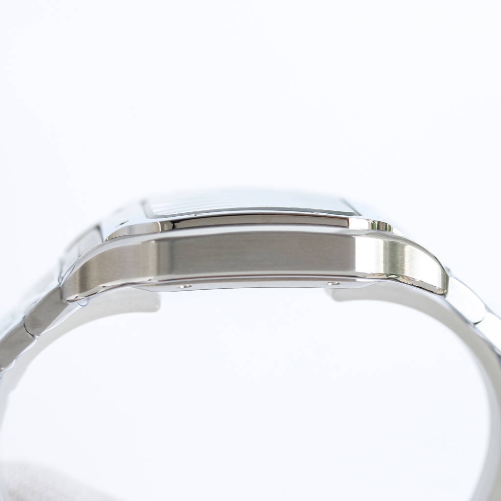 BVF Super Clone Santos Two Size | Silver Case | Green Dial & Steel Strap