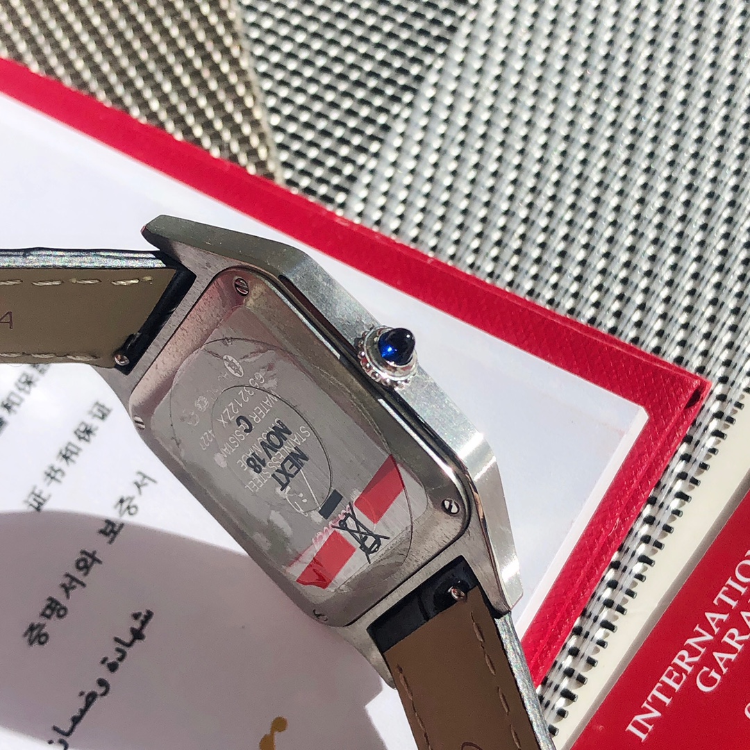 Super Clone | F1 Factory Santos-Dumont Watch All Sizes Model Steel Case Black Strap