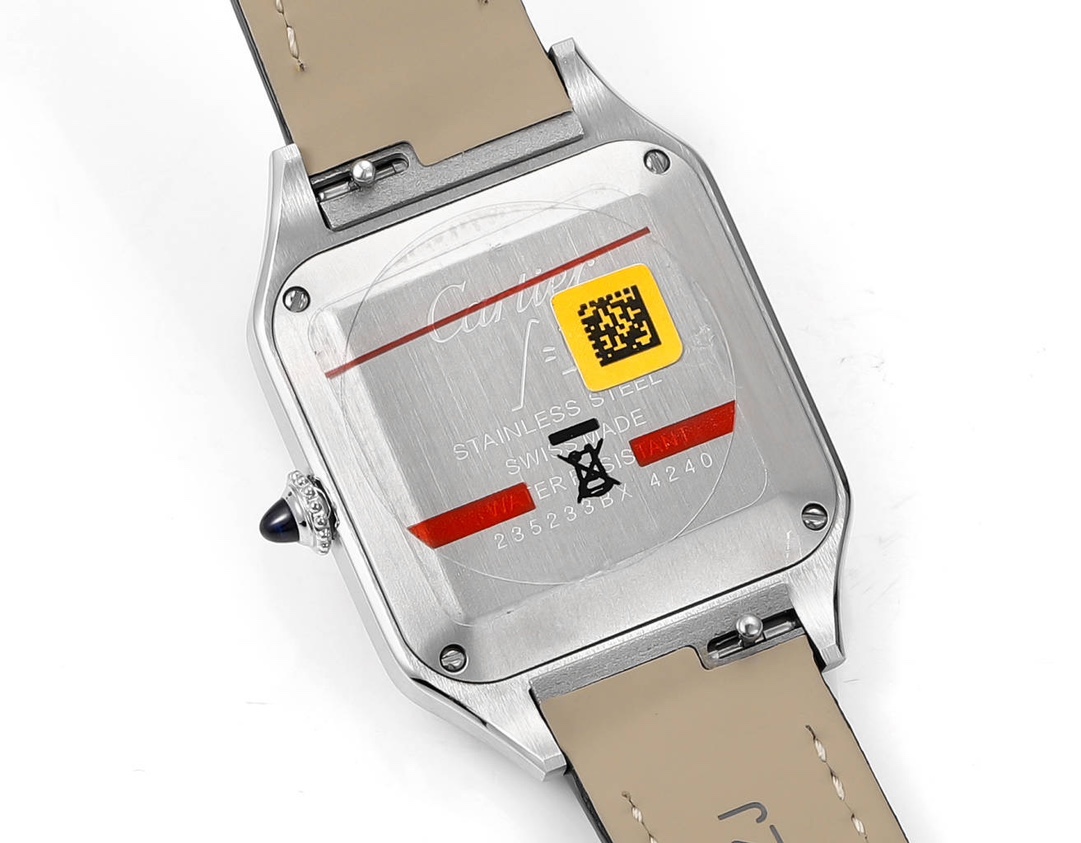 Super Clone | RO Factory Santos-Dumont Watch Small Model Two-Tone Case Black Strap