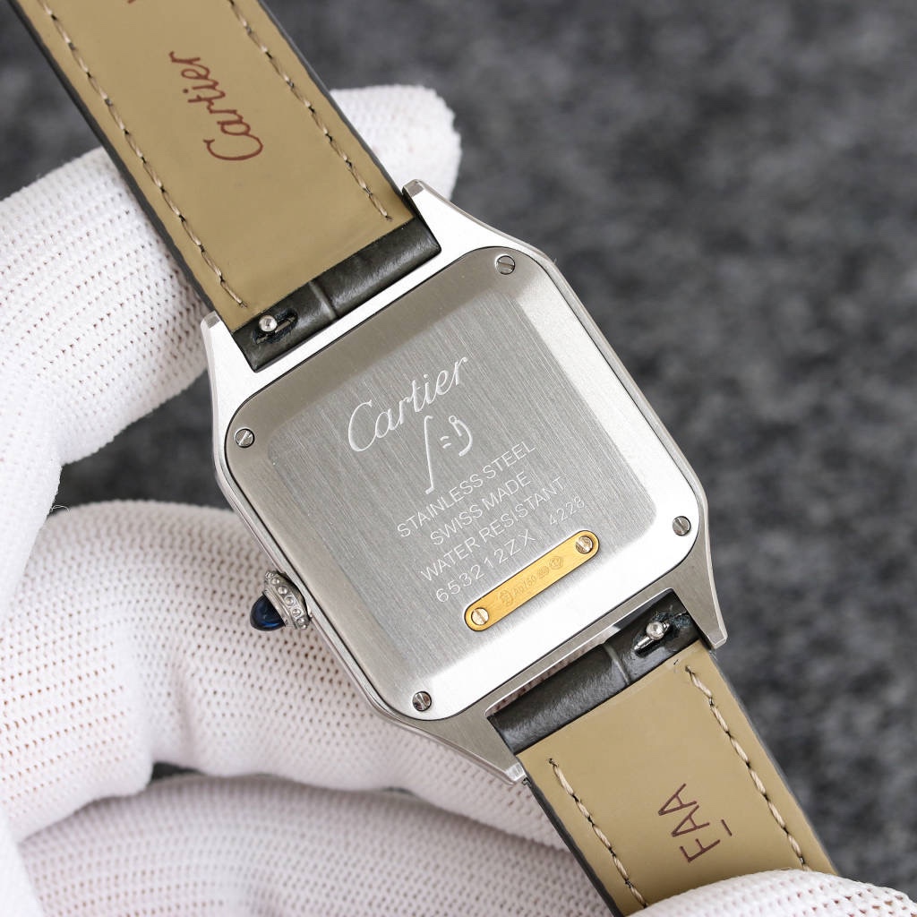 Super Clone | F1 Factory Santos-Dumont Watch All Sizes Model Two-Tone Case Brown Dial Brown Strap