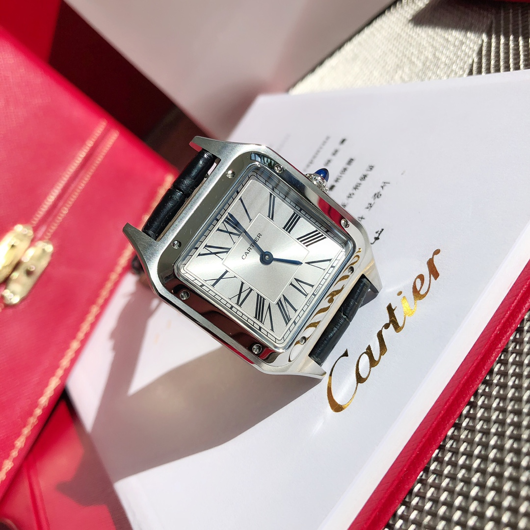 Super Clone | F1 Factory Santos-Dumont Watch All Sizes Model Steel Case Black Strap