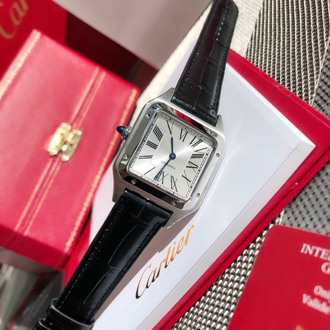 Super Clone | F1 Factory Santos-Dumont Watch All Sizes Model Steel Case Black Strap