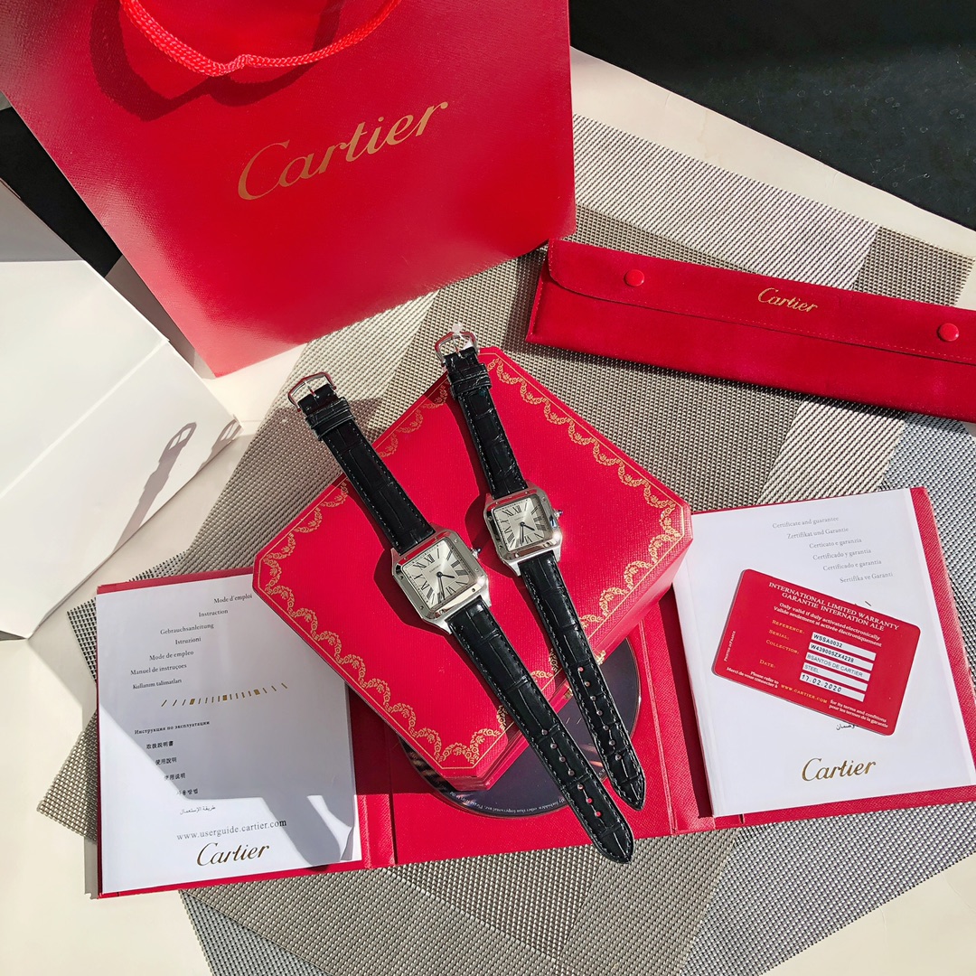 Super Clone | F1 Factory Santos-Dumont Watch All Sizes Model Steel Case Black Strap