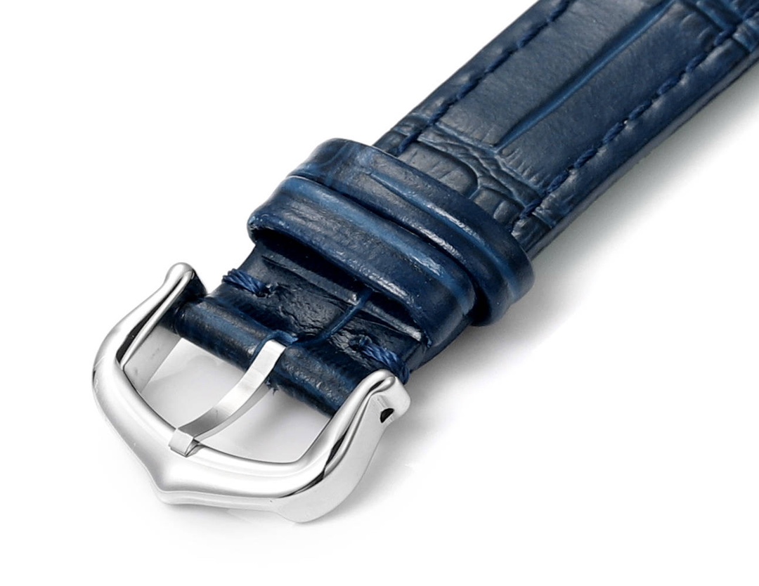 Super Clone | RO Factory Ladies Santos-Dumont Watch Small Model Steel Case Blue Strap