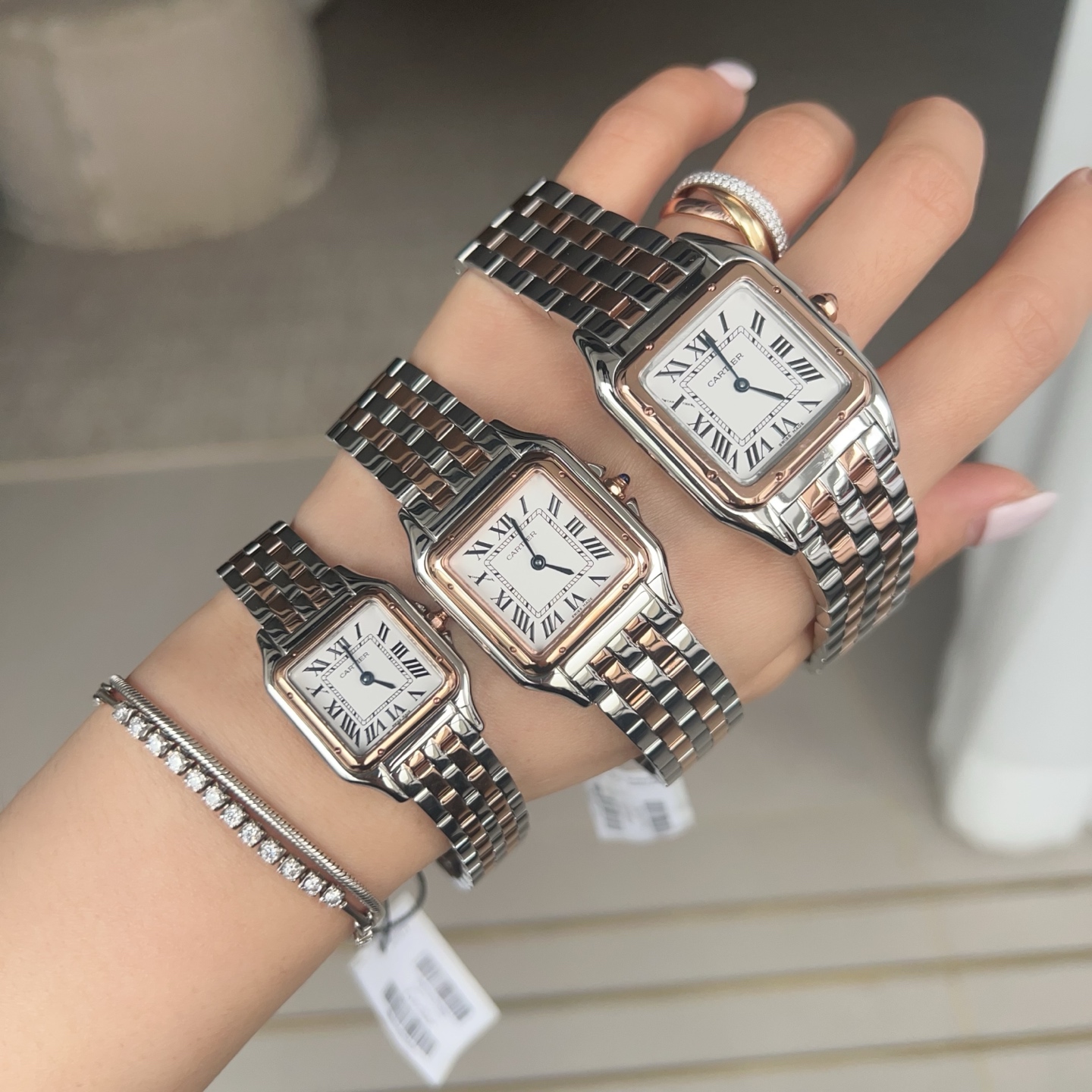 Super Clone | AF Factory Panthère Watch All Sizes Model Two-Tone Rose Gold Bracelet