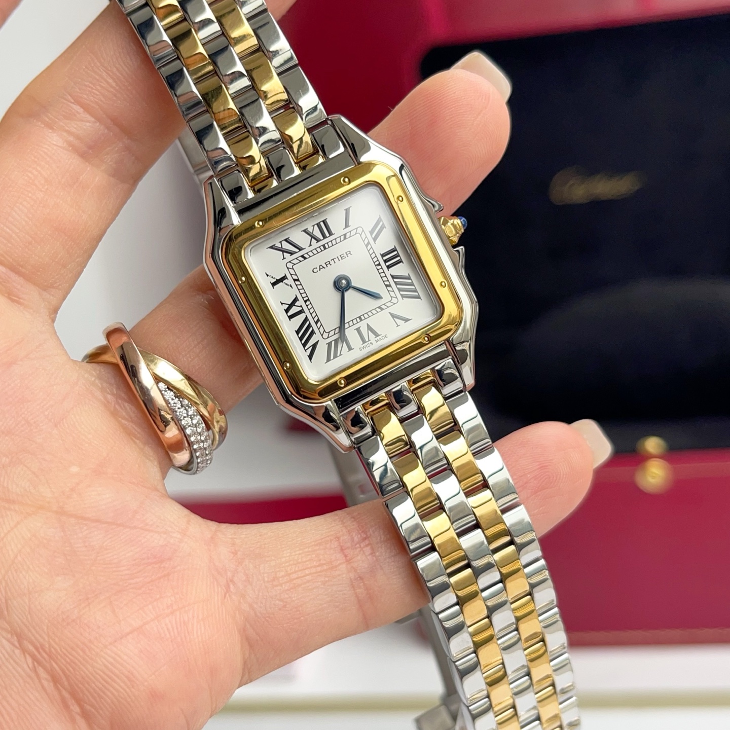 Super Clone | AF Factory Panthère Watch All Sizes Model Two-Tone Bracelet