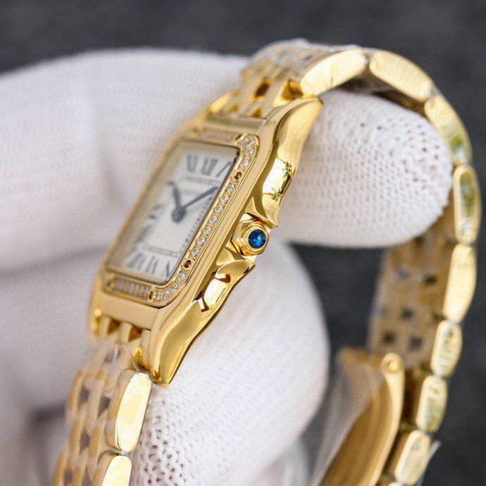 Super Clone | AF Factory Panthère Watch All Sizes Model Yellow Gold Diamond Bracelet