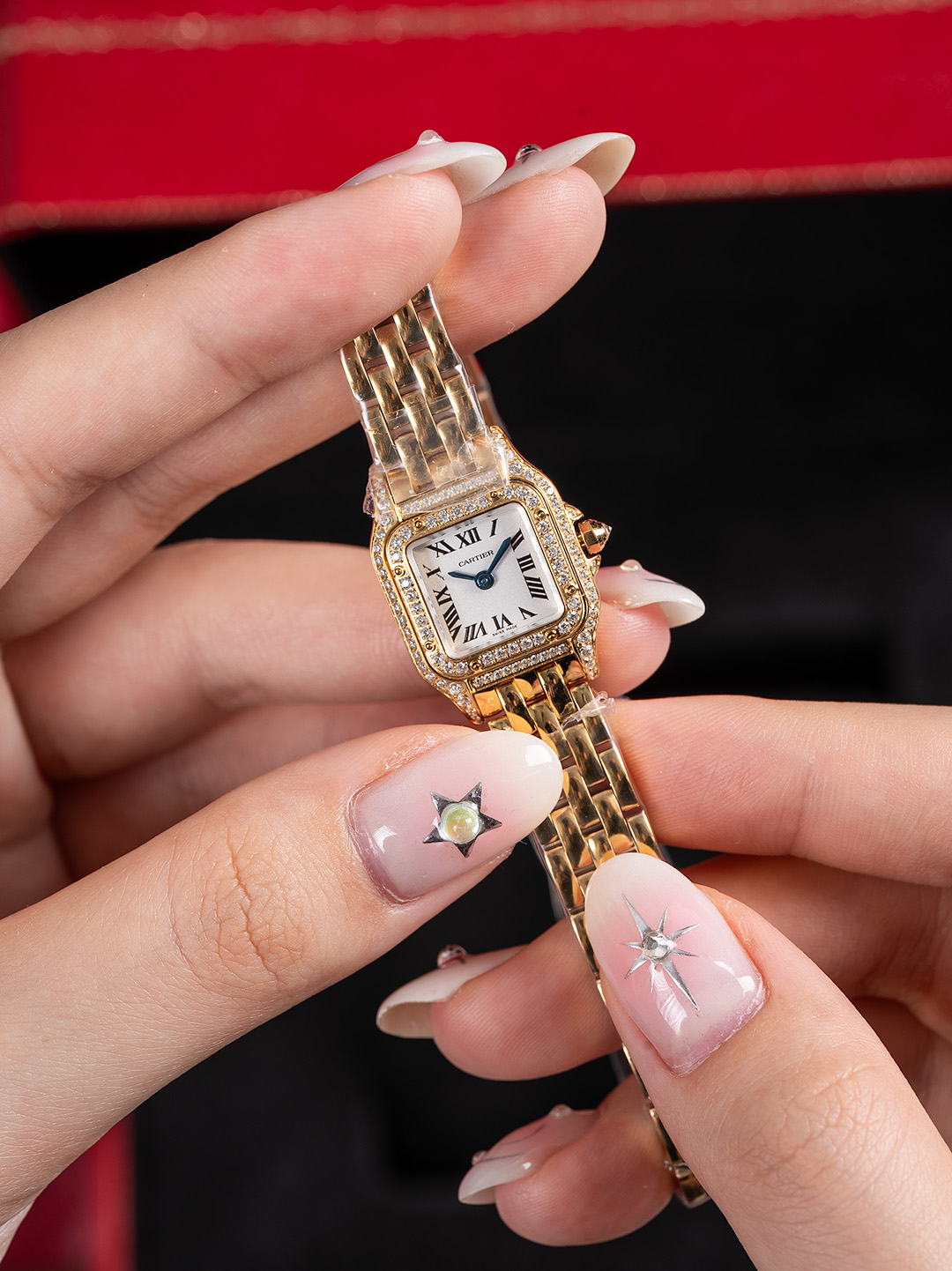 Super Clone | AF Factory Panthère Watch All Sizes Model Yellow Gold Diamond Bracelet