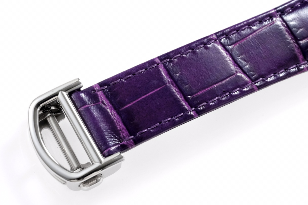 Super Clone | BV Factory Pasha Watch 35mm Model Steel Case Purple Leather Strap