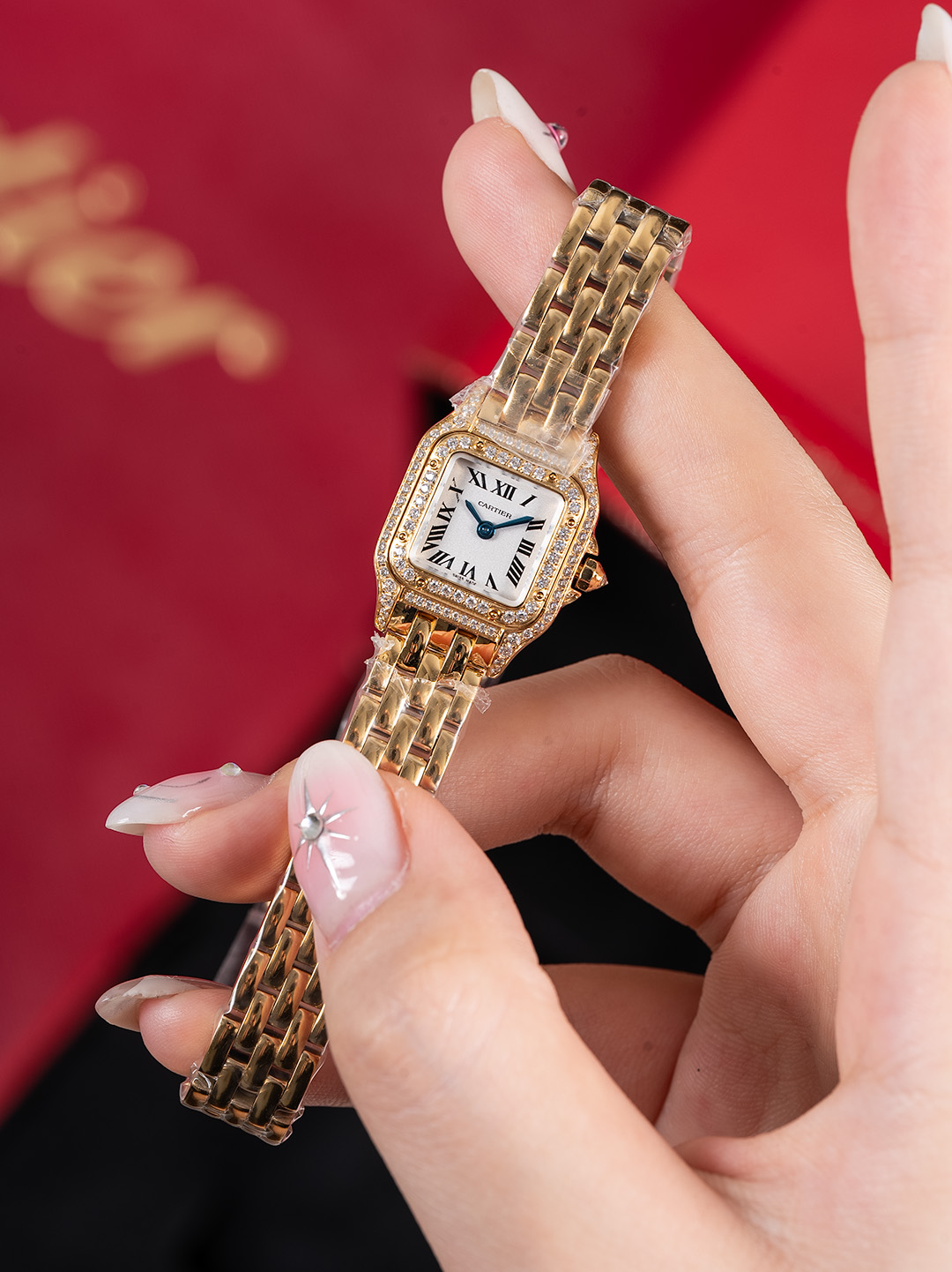 Super Clone | AF Factory Panthère Watch All Sizes Model Yellow Gold Diamond Bracelet