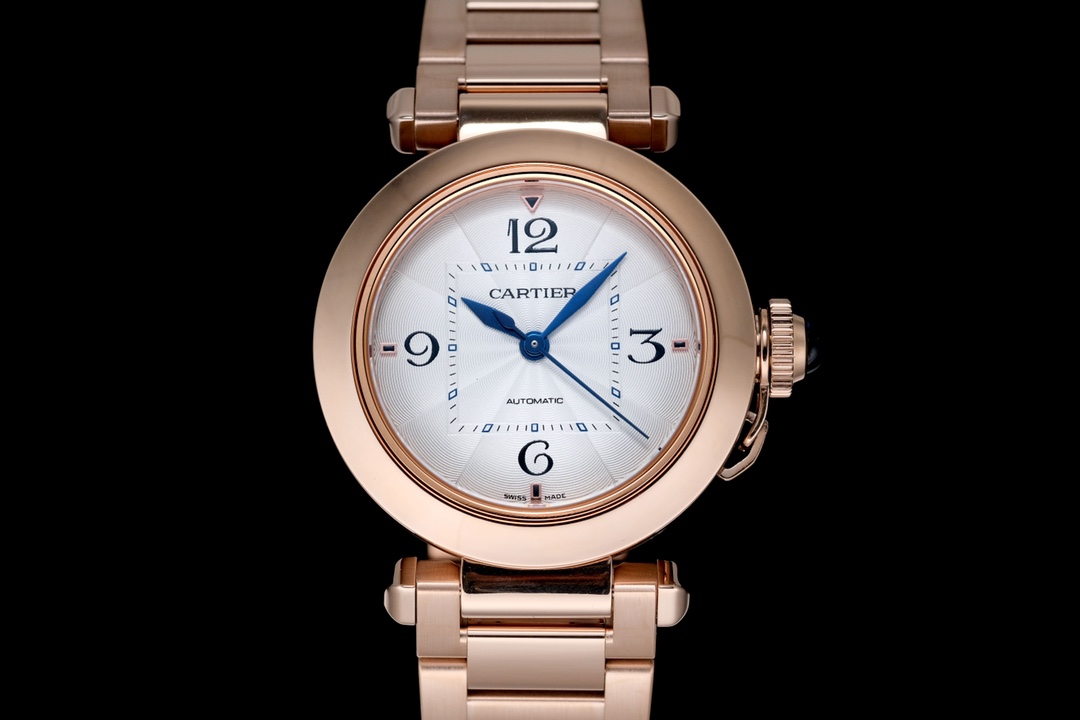 Super Clone | BVF Factory Pasha Watch 35mm Model Rose Gold Bracelet