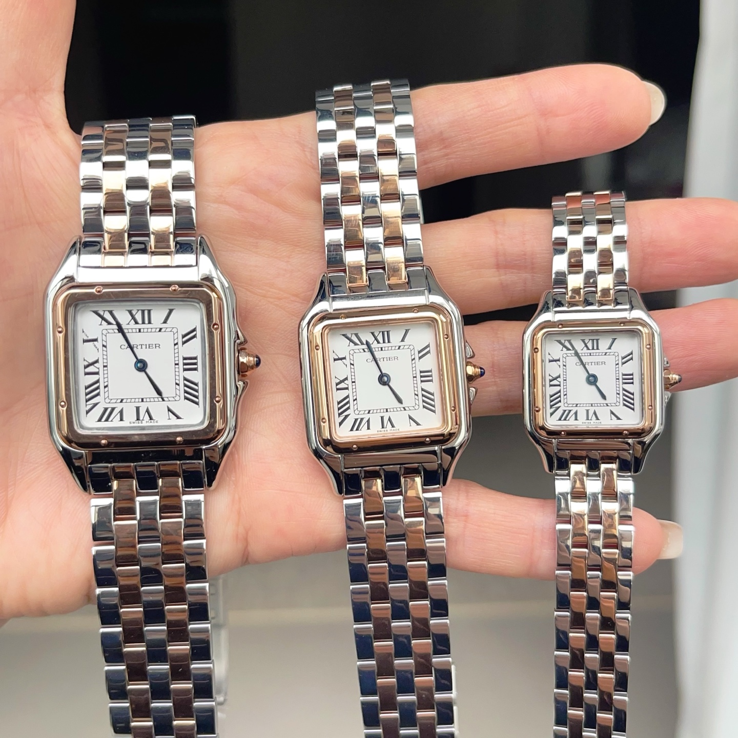 Super Clone | AF Factory Panthère Watch All Sizes Model Two-Tone Rose Gold Bracelet