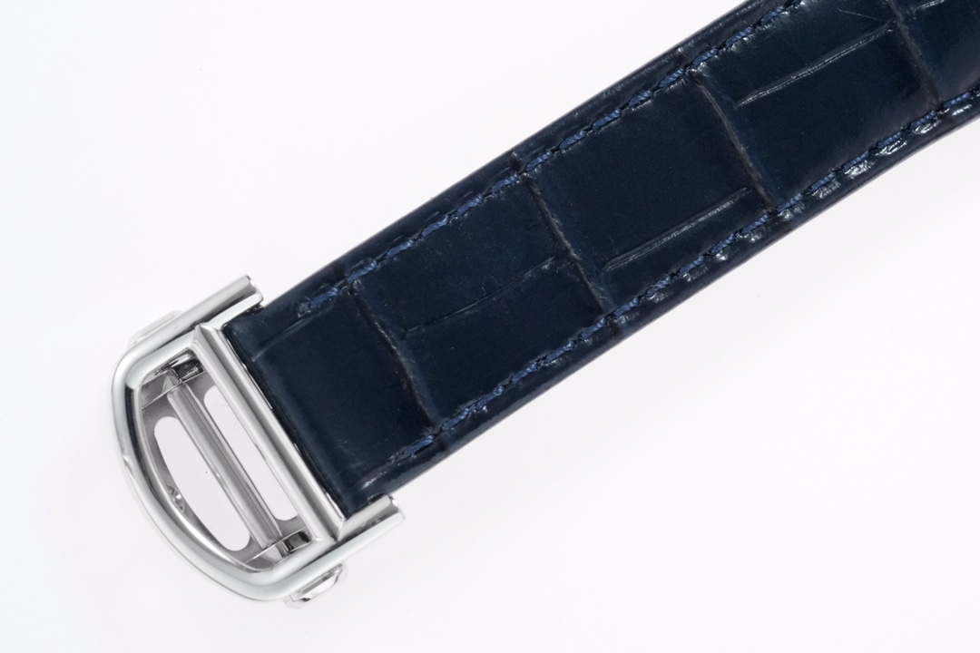 Super Clone | BV Factory Pasha Watch 35mm Model Steel Case Blue Leather Strap