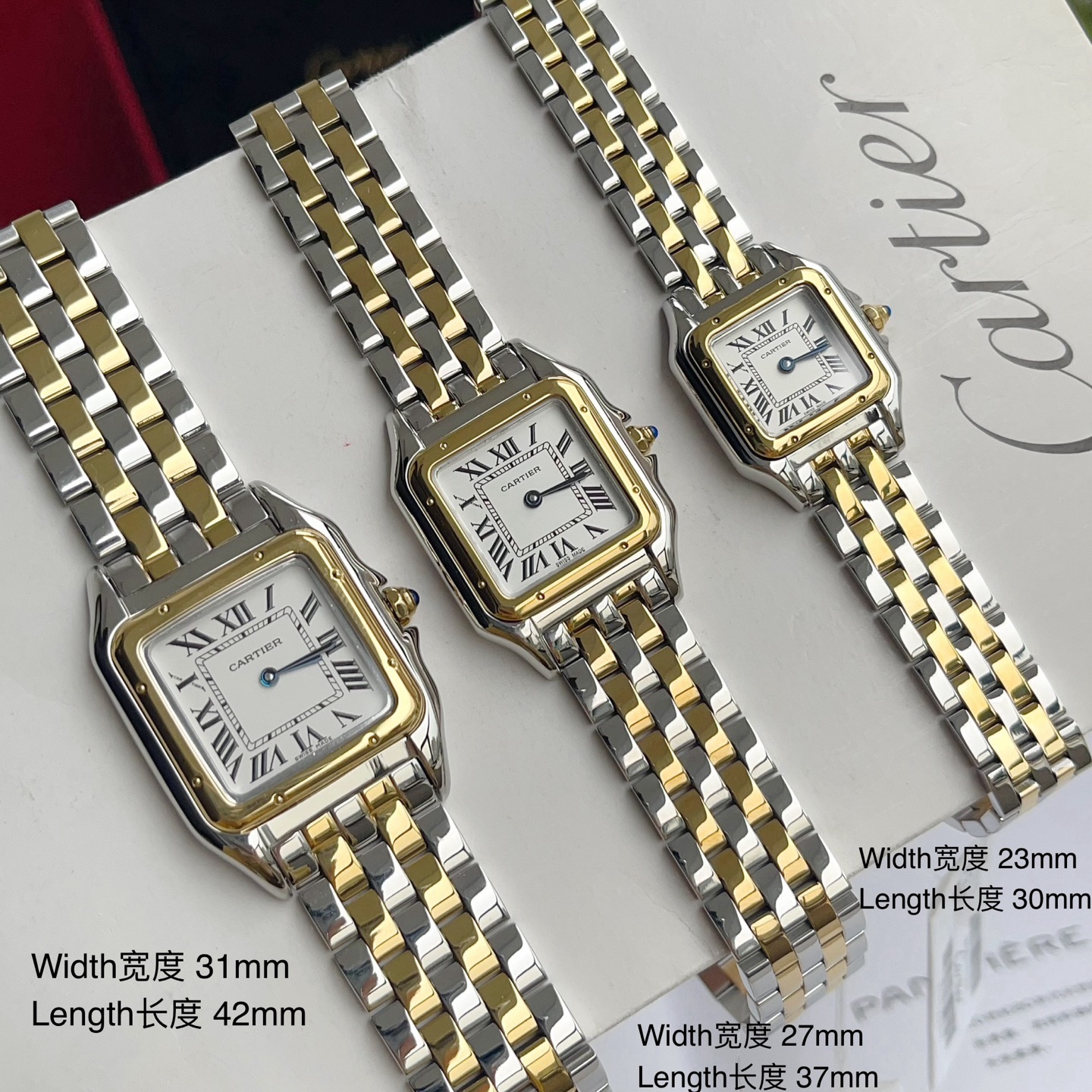 Super Clone | AF Factory Panthère Watch All Sizes Model Two-Tone Bracelet