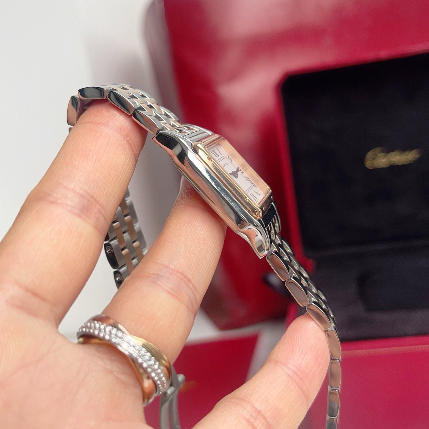 Super Clone | AF Factory Panthère Watch All Sizes Model Two-Tone Rose Gold Bracelet