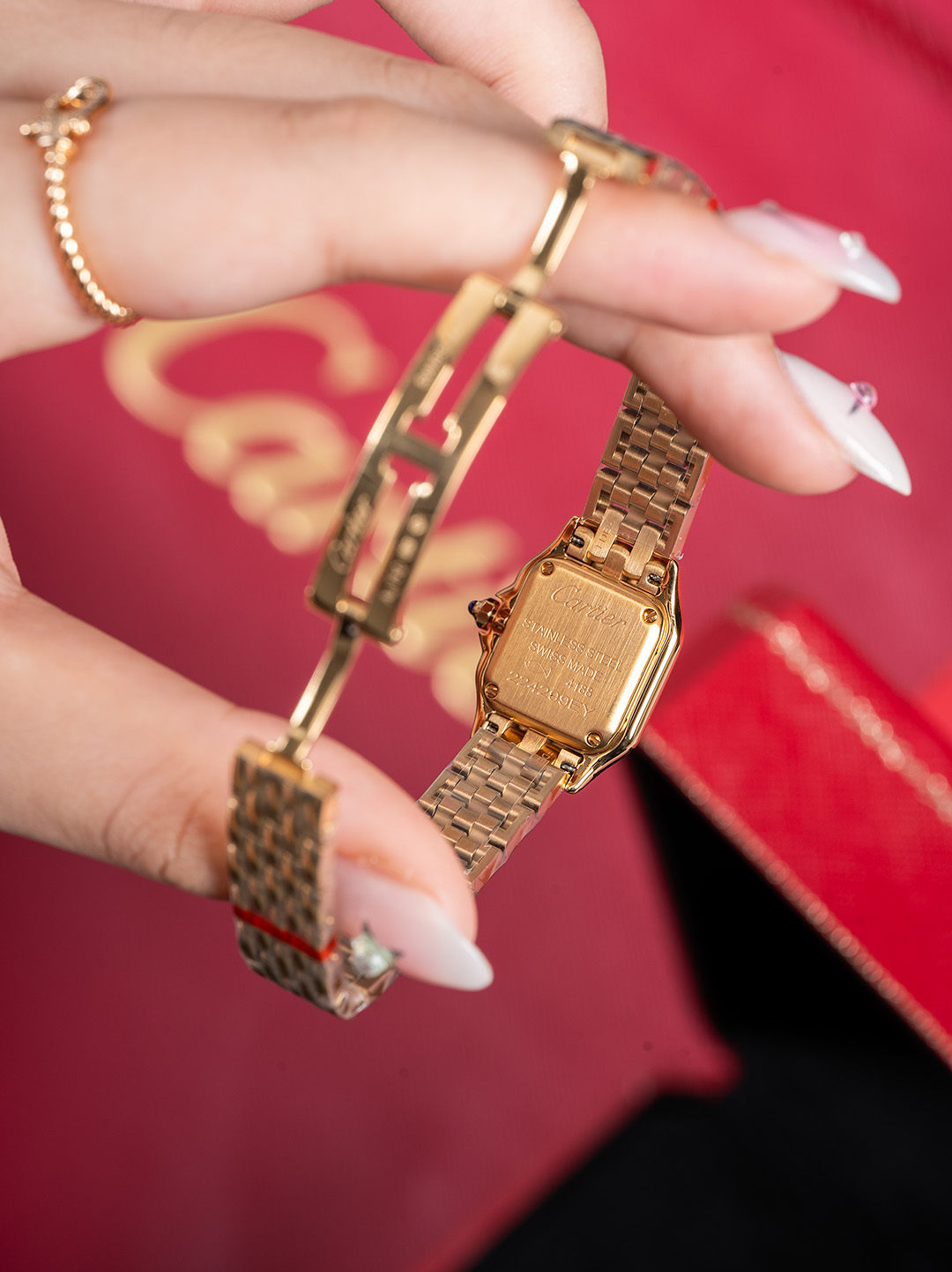 Super Clone | AF Factory Panthère Watch All Sizes Model Yellow Gold Diamond Bracelet