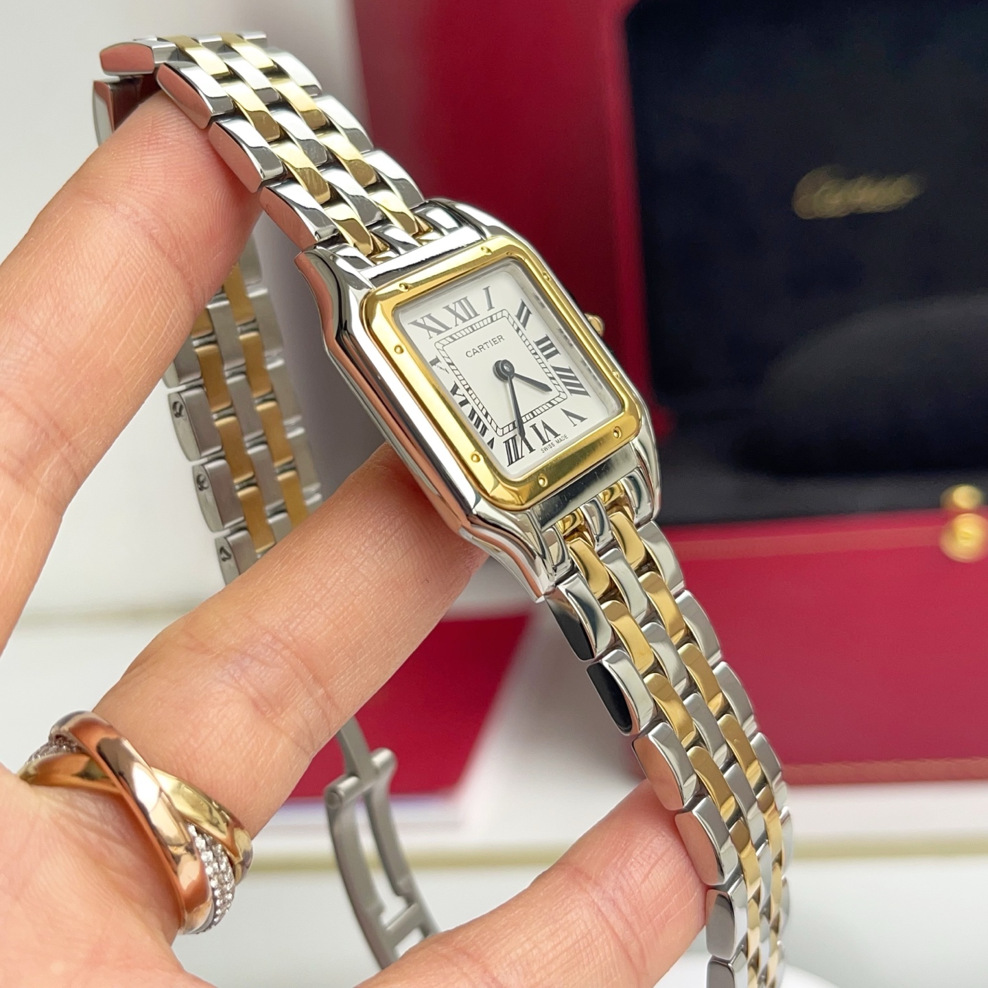 Super Clone | AF Factory Panthère Watch All Sizes Model Two-Tone Bracelet