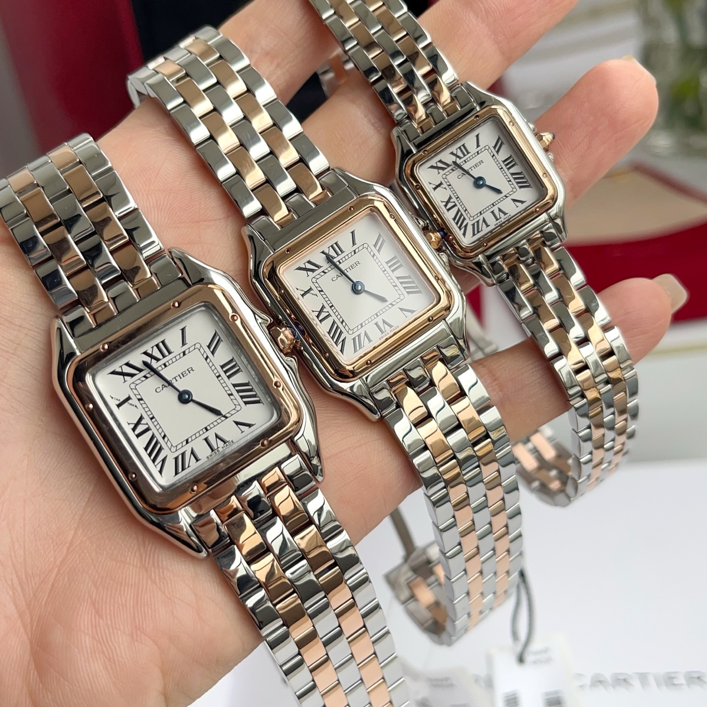 Super Clone | AF Factory Panthère Watch All Sizes Model Two-Tone Rose Gold Bracelet