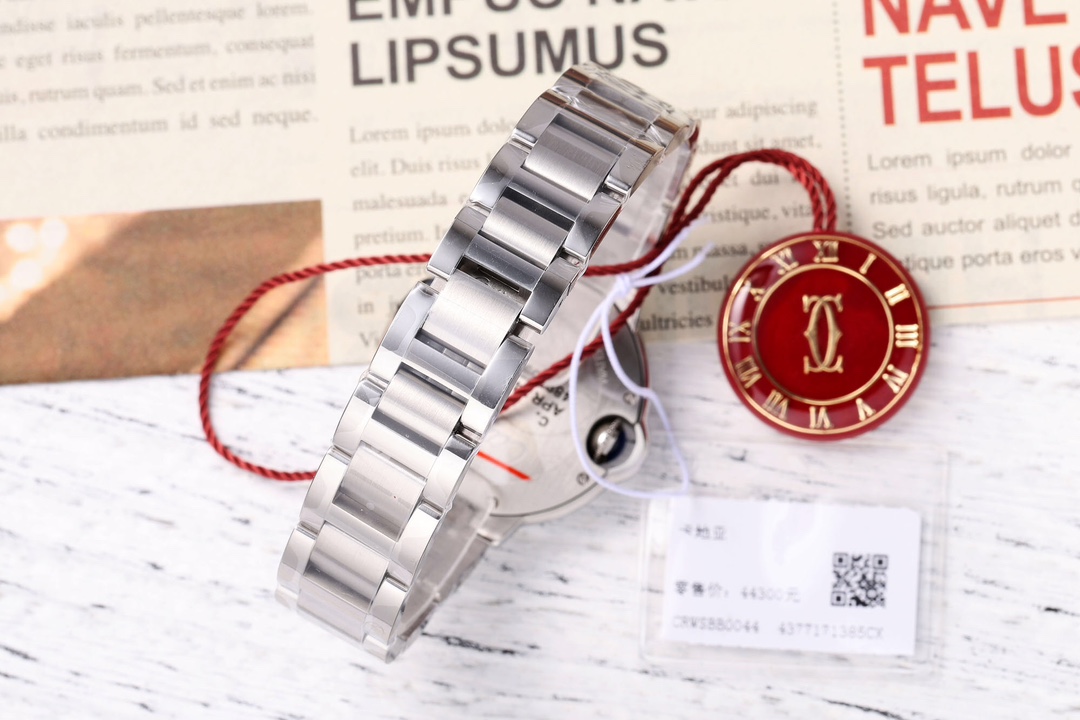 AF Factory Ballon Bleu Watch 33mm Silver Case Silver Bracelet (Multiple Dial Options)