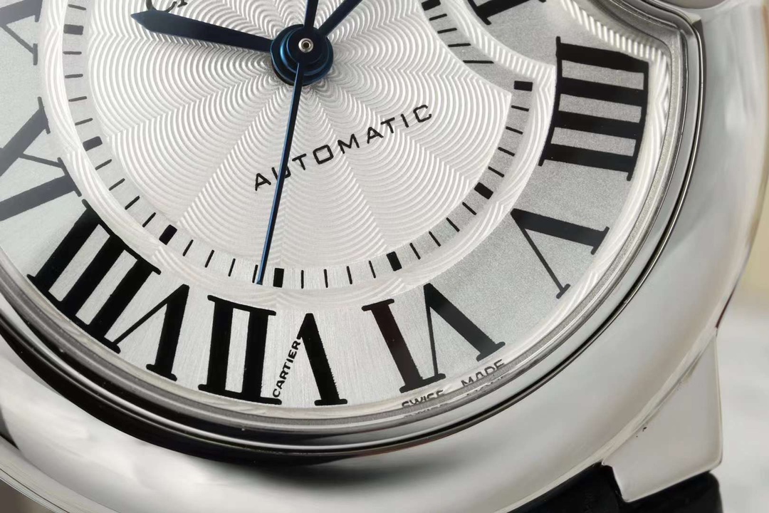 AF Factory Ballon Bleu Watch 33mm Silver Case Silver Dial Black Leather Strap