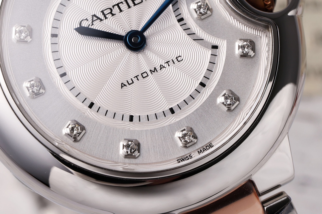 AF Factory Ballon Bleu Watch 33mm Silver Case Two-Tone Rose Gold Bracelet Diamond Dial (Multiple Options)