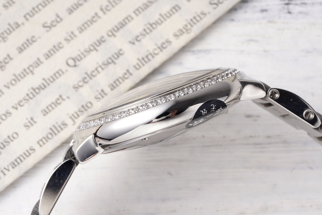 AF Factory Ballon Bleu Watch 33mm Silver Diamond Case Silver Bracelet (Multiple Dial Options)