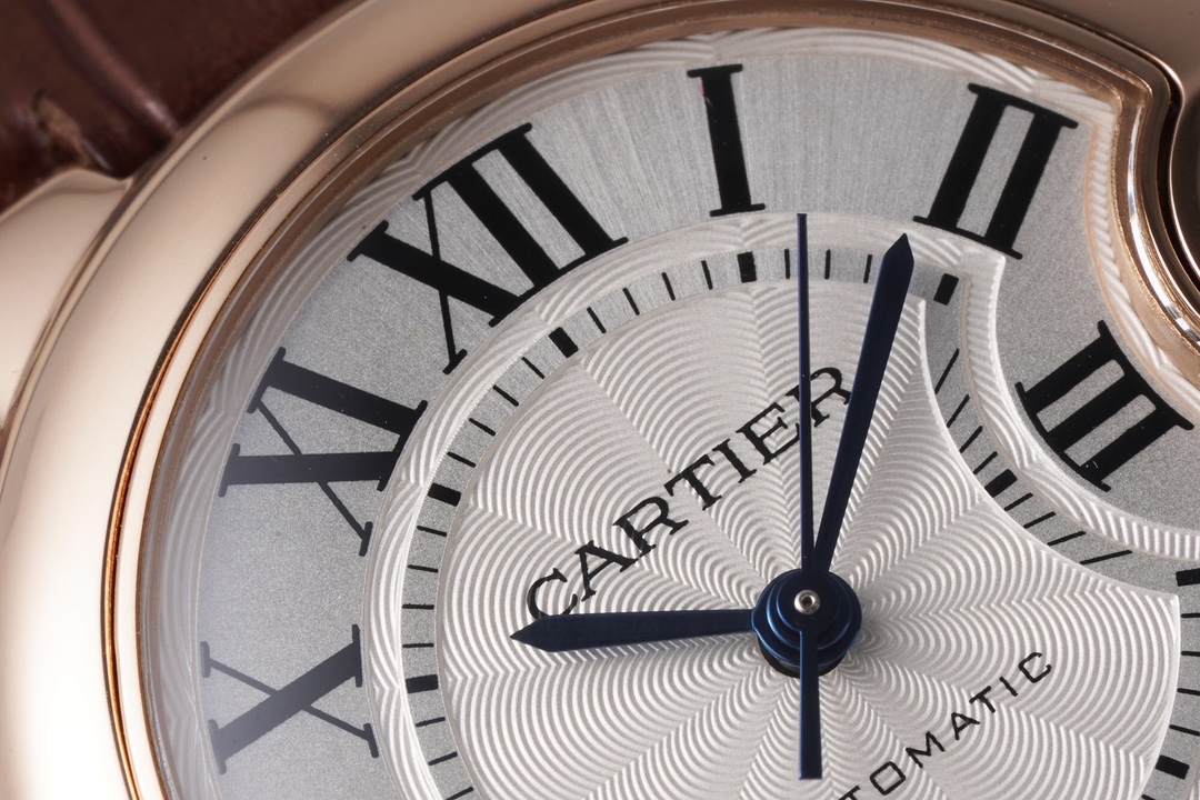 AF Factory Ballon Bleu Watch 33mm Rose Gold Case Dark Red Leather Strap (Multiple Dial Options)